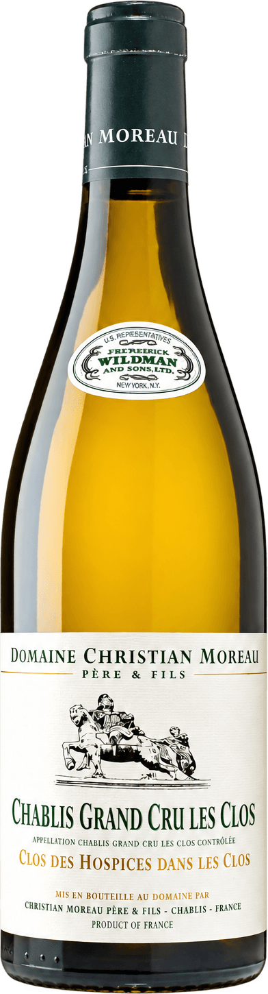 Bouteille de Chablis Grand Cru Les Clos « Clos des Hospices », Domaine Christian Moreau