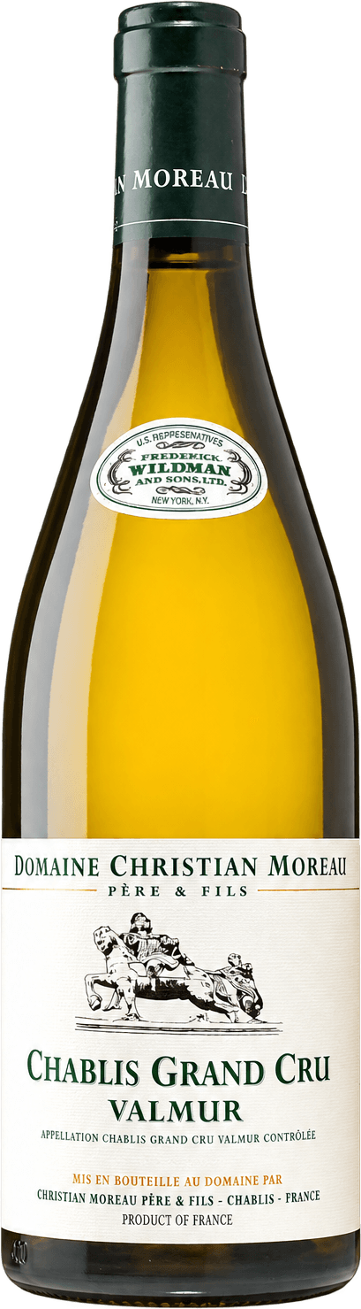 Bouteille de Chablis Grand Cru Valmur, Domaine Christian Moreau